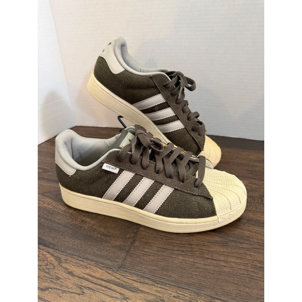 Adidas Superstar CB Hemp Mens Size 6.5 Olive Green G22764 SoftShell Toe Sneakers